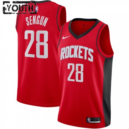 NBA Houston Rockets Trikot Alperen Sengun 28 Nike 2022-23 Icon Edition Rot Swingman - Kinder